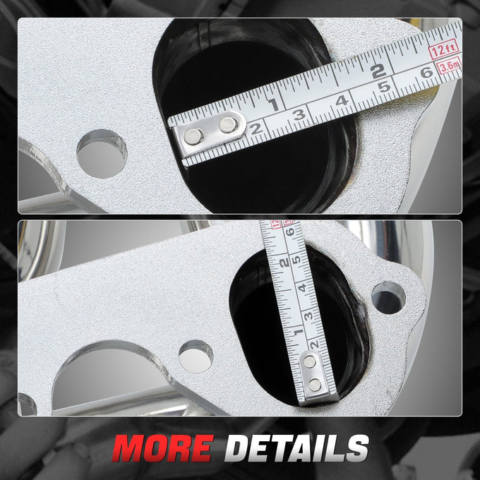 Long Tube 4-1 Exhaust Headers Polished Finished <br> 83-87 Ford F-250 F-350 7.5L V8 4WD