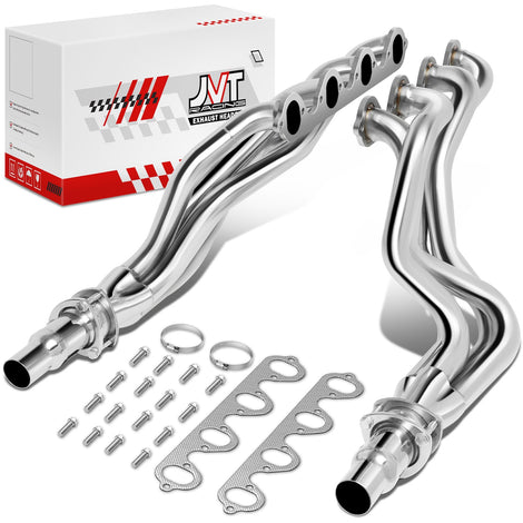 Long Tube 4-1 Exhaust Headers Polished Finished <br> 83-87 Ford F-250 F-350 7.5L V8 4WD