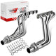 2X 4-1 Long Tube Exhaust Manifold Header+Collectors <br>80-96 Ford F100-F350, Bronco 5.0L V8