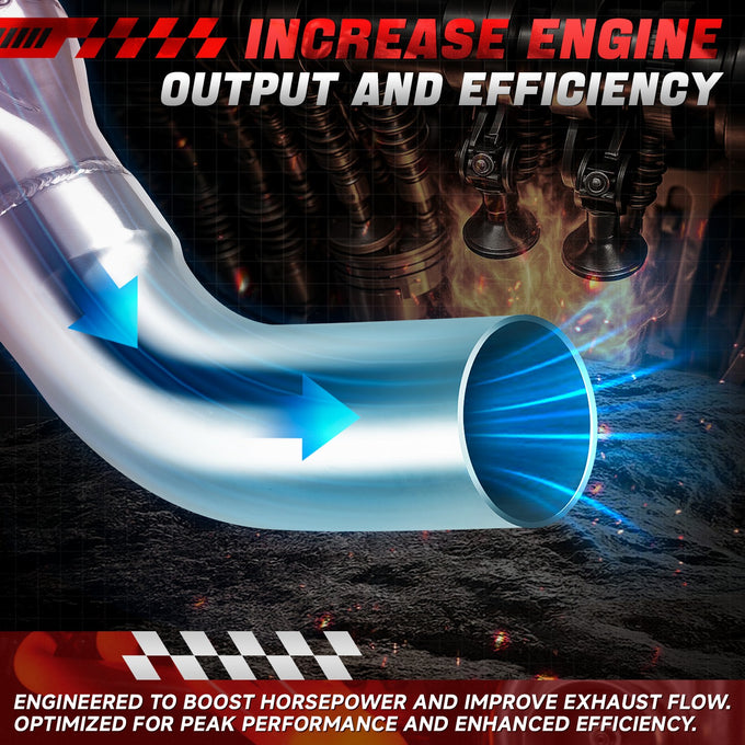 TRI-Y STYLE Long Tube Exhaust Headers <br> 99-04 Ford F-250 F-350 Super Duty