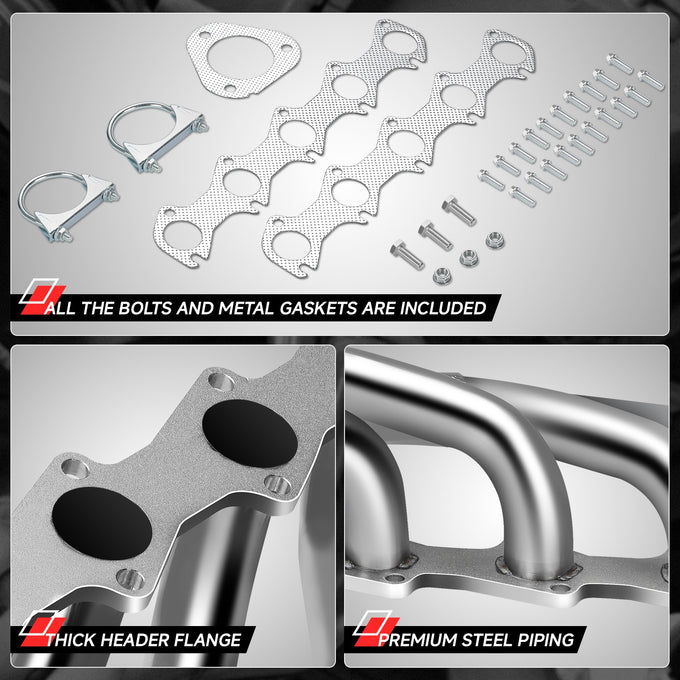 TRI-Y STYLE Long Tube Exhaust Headers <br> 99-04 Ford F-250 F-350 Super Duty