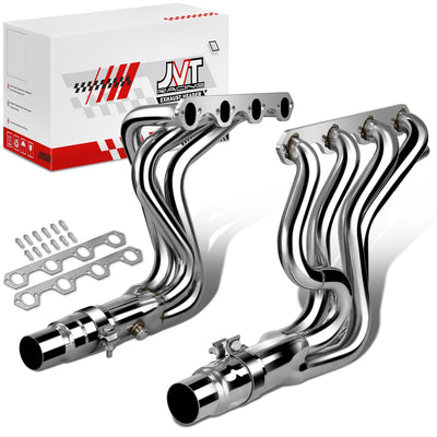 Long Tube Exhaust Headers Polished Finished <br> 87-96 Ford F-150 F-250 Bronco