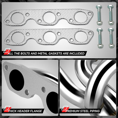 3-1 Shorty Tubular Manifold Header Exhaust <br>99-04 Ford Mustang 3.8/3.9L V6
