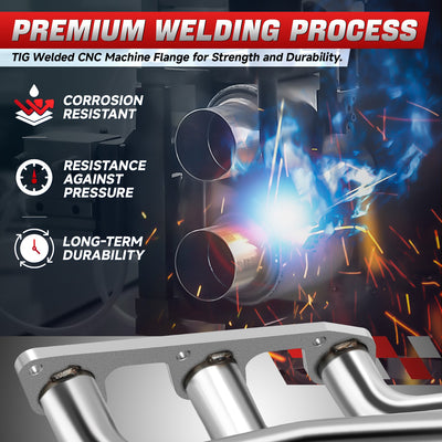 Stainless Steel Exhaust Manifold Shorty Header<br>05-10 Ford Mustang