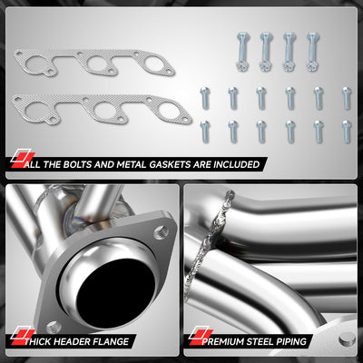 Stainless Steel Exhaust Manifold Shorty Header<br>05-10 Ford Mustang
