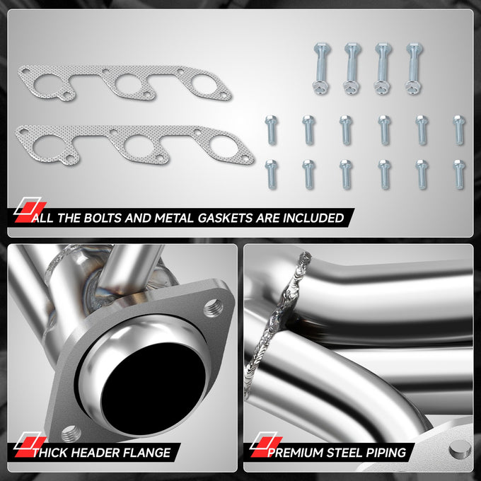Stainless Steel Exhaust Manifold Shorty Header<br>05-10 Ford Mustang
