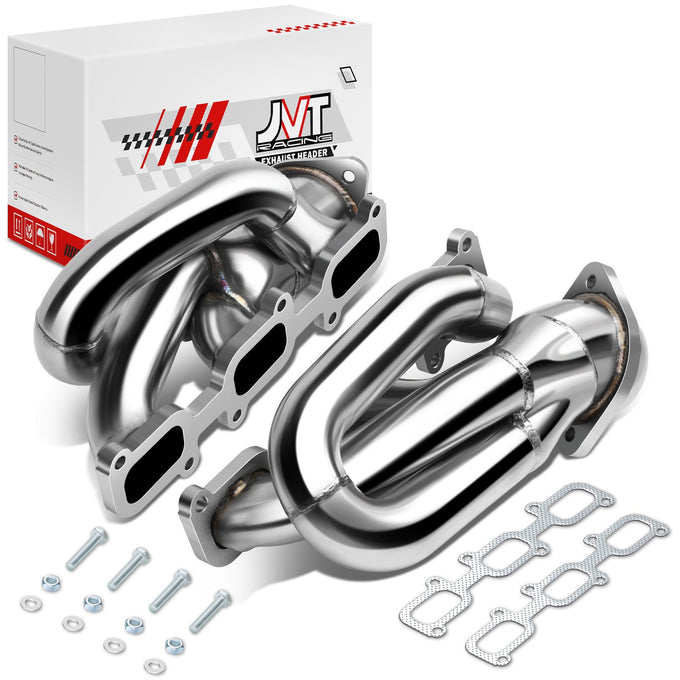 Polished Stainless 3-1 Shorty Exhaust Headers <br> 11-17 Ford Mustang 3.7L V6