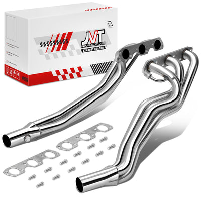 Polished Stainless 3-1 Long Tube Exhaust Headers <br> 94-04 Ford Mustang V6 3.6