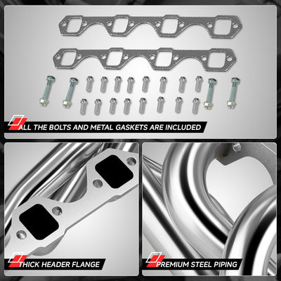 2 X 4-1 Exhaust Manifold Shorty Header+Gaskets/Bolts <br>94-95 Ford Mustang GT 5.0