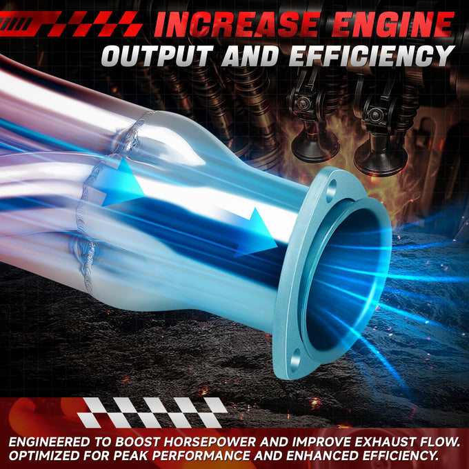 Polished Stainless 4-1 Exhaust Headers <br> 88-97 Chevy GMC Pickup 5.0L 5.7L V8