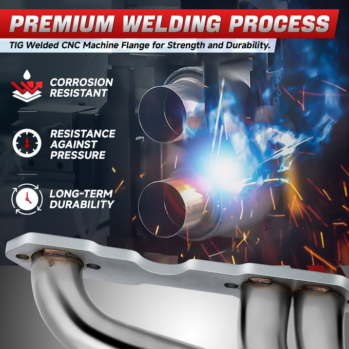 Polished Stainless 4-1 Exhaust Headers <br> 88-97 Chevy GMC Pickup 5.0L 5.7L V8