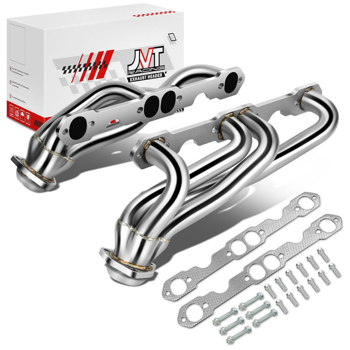 2X 4-1 Tubular Exhaust Manifold Header Extractor <br> 88-97 Chevy GMC C/K 1500 2500 3500 Blazer Yukon