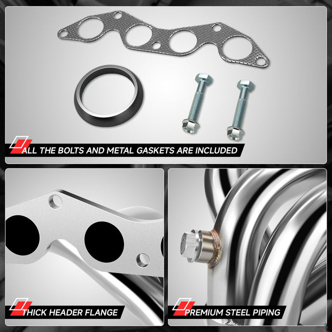 4-1 Stainless Steel Exhaust Header <br>01-05 Honda Civic EX D17 1.7L