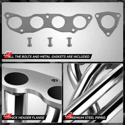 4-2-1 TRI-Y STYLE Exhaust Headers <br> 06-11 Honda Civic Si