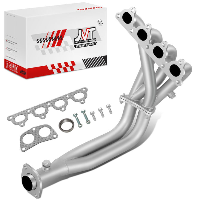 Silver Paint 4-2-1 Exhaust Manifold Header<br>88-00 Honda Civic, 88-91 CRX, 93-97 Civic Del Sol