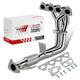 4-2-1 Stainless Steel Exhaust Header <br> 97-01 Honda Prelude Base