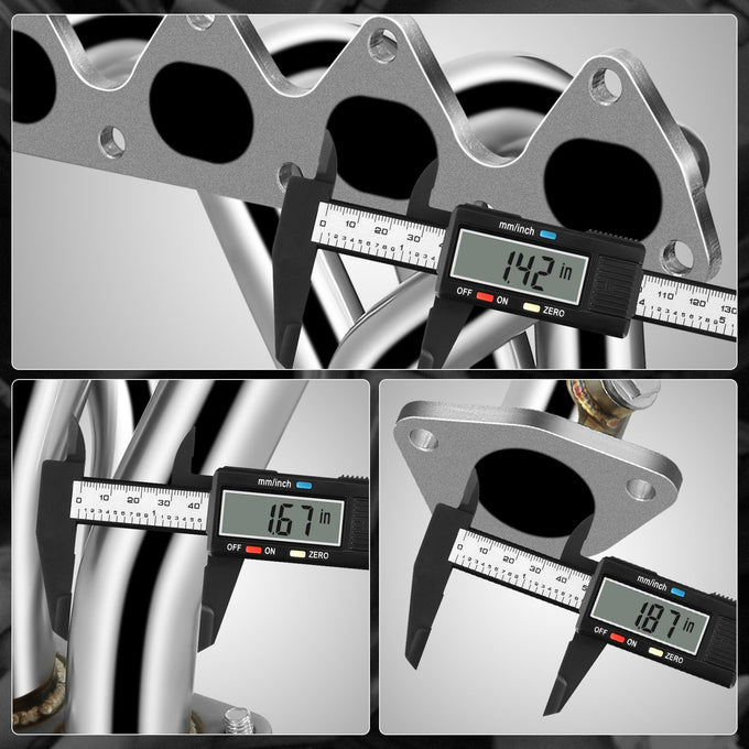 4-2-1 Stainless Steel Exhaust Header <br> 97-01 Honda Prelude Base