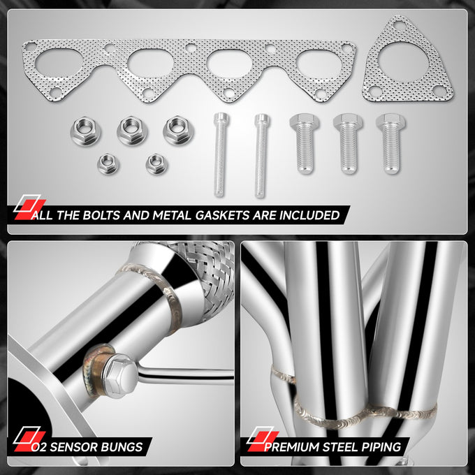 4-1 Stainless Steel Exhaust Manifold Header<br>97-01 Honda Prelude
