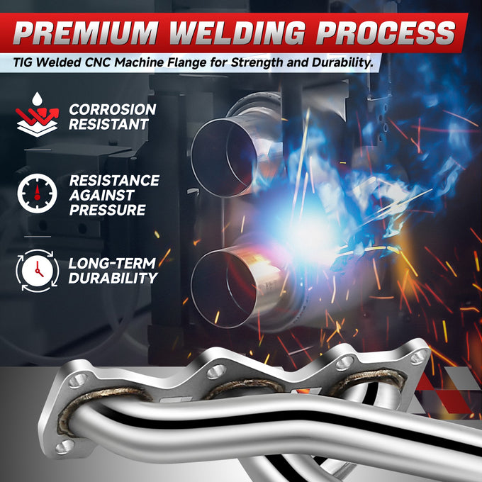 2x 3-1 Shorty Exhaust Manifold Headers<br>10-16 Hyundai Genesis Coupe