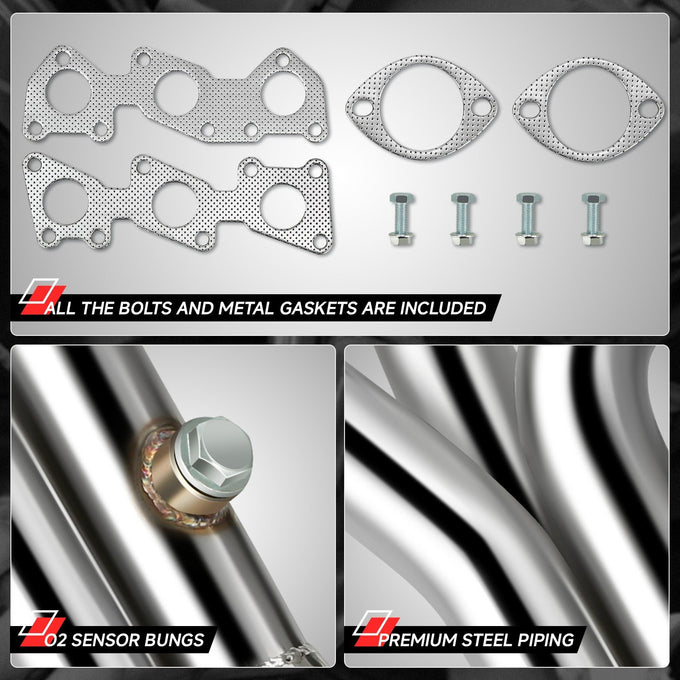 3-1 Tubular Exhaust Manifold Header Extractor <br> 10-16 Hyundai Genesis Coupe 3.8L V6