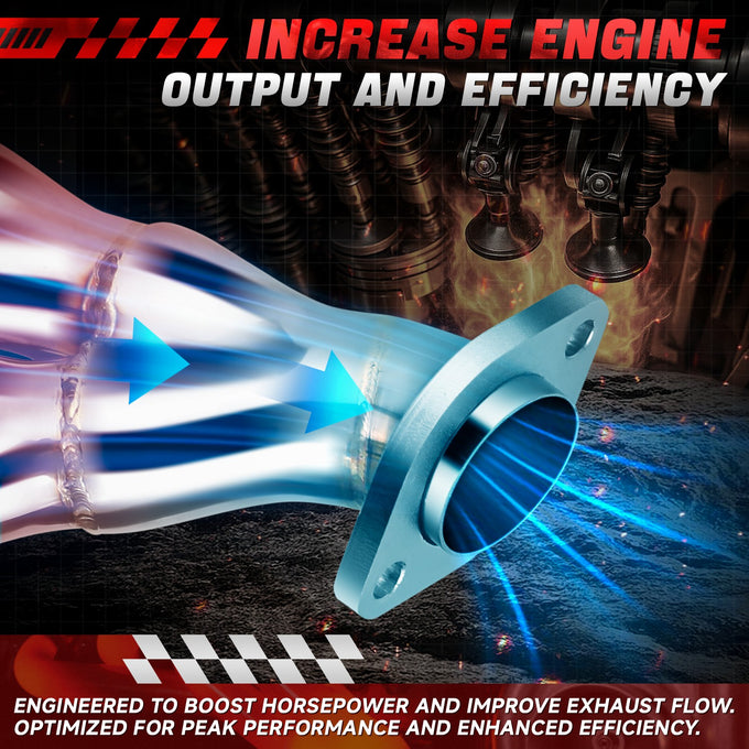 Long Tube Tri-Y Exhaust Manifold Header Extractor <br>91-99 Jeep Wrangler Cherokee 4.0