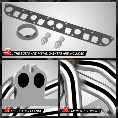 Long Tube Tri-Y Exhaust Manifold Header Extractor <br>91-99 Jeep Wrangler Cherokee 4.0