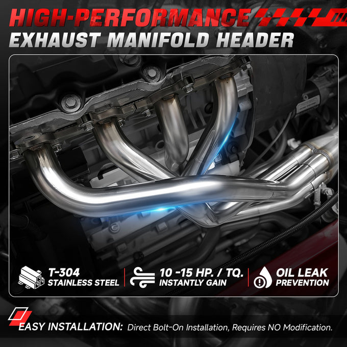 6-2-1 Full Length Headers with Y-Pipe <br> 81-83 Jeep CJ5 CJ7 4.2L