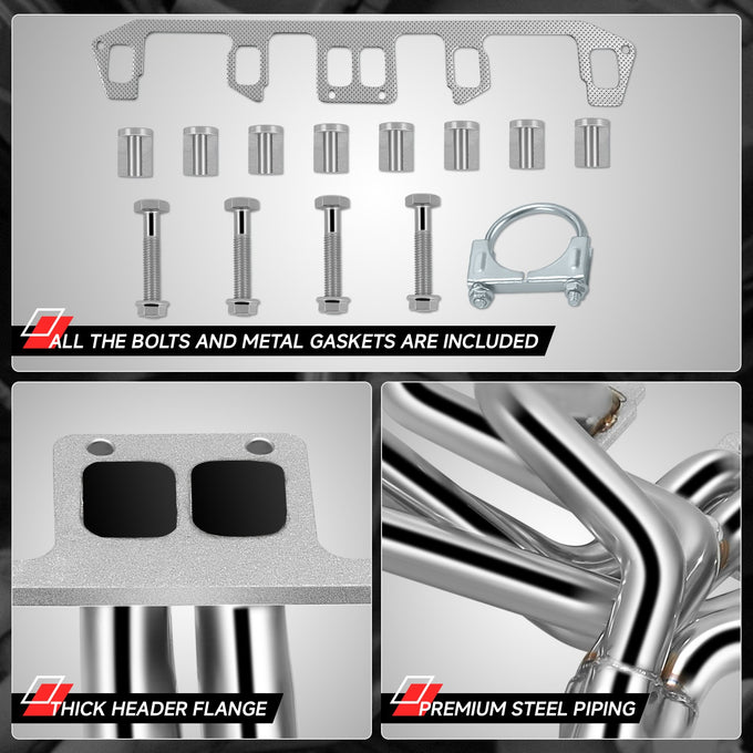 6-2-1 Full Length Headers with Y-Pipe <br> 81-83 Jeep CJ5 CJ7 4.2L
