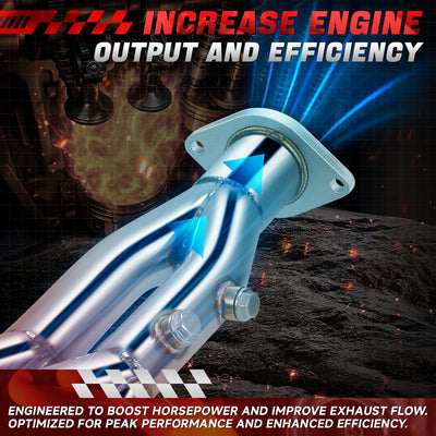 4-2-1 TRI-Y STYLE Exhaust Headers <br> 94-01 Acura Integra,93-97 Honda Del Sol, Civic