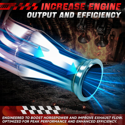 2X 4-1 Exhaust Manifold Header <br>97-14 Chevy Small Block SBC V8 LS1/LS2/LS3/LS6 LSX