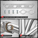 2Pcs 4-1 Stainless Steel Exhaust Manifold Header<br>02-06 Mini Cooper