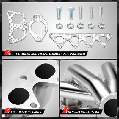 4-2-1 Tri-Y Exhaust Manifold Header <br>02-07 Mitsubishi Lancer 4 Cylinder