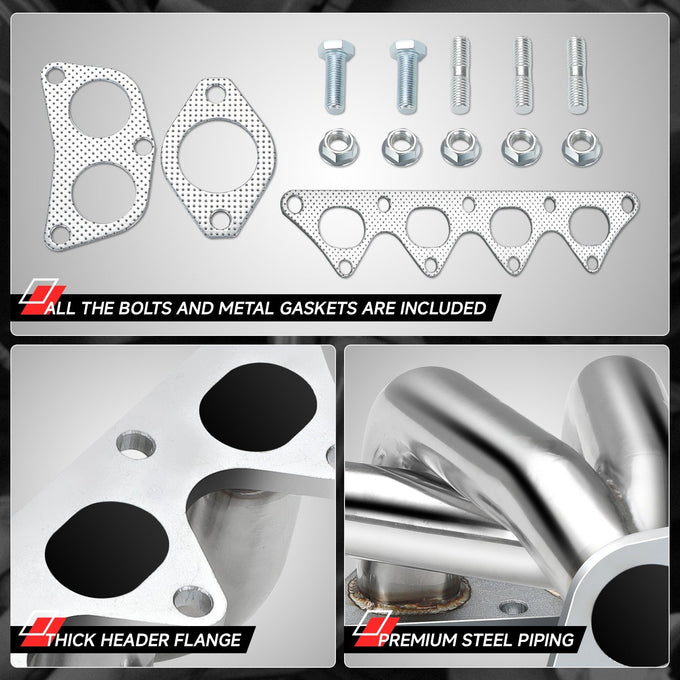 4-2-1 Tri-Y Exhaust Manifold Header <br>02-07 Mitsubishi Lancer 4 Cylinder