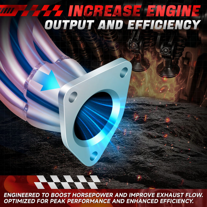 2x 3-1 Shorty Exhaust Manifold Headers<br>05-19 Nissan Frontier Pathfinder Xterra