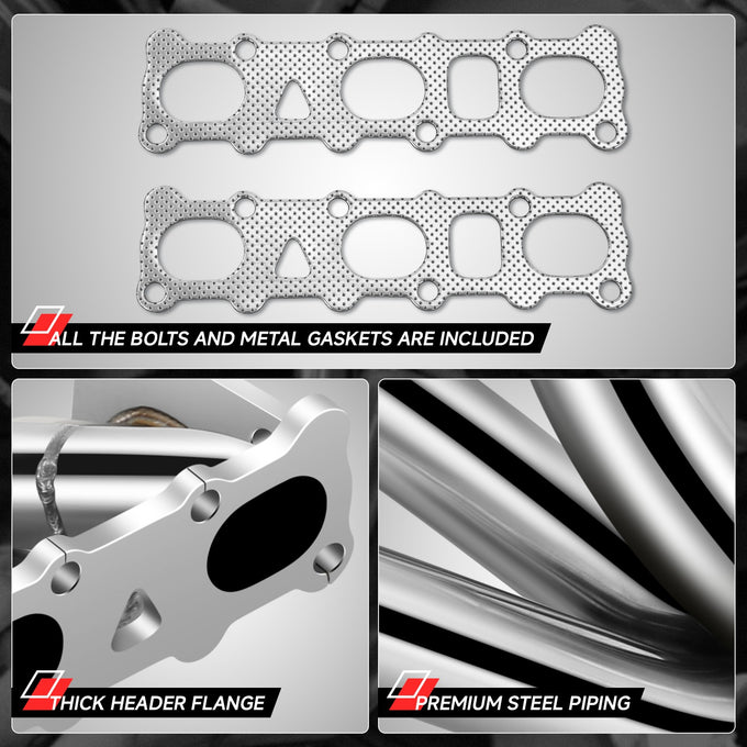 2x 3-1 Shorty Exhaust Manifold Headers<br>05-19 Nissan Frontier Pathfinder Xterra