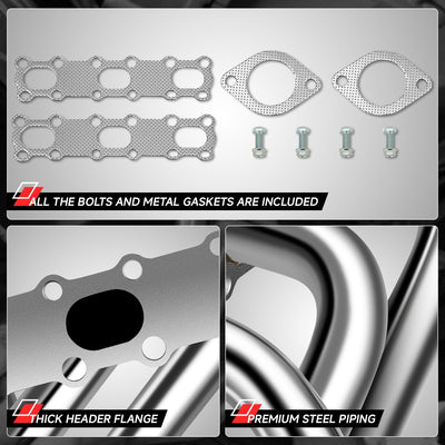 Stainless Steel Exhaust Header <br> 05-08 Nissan Pathfinder, Frontier, Xterra 4.0L