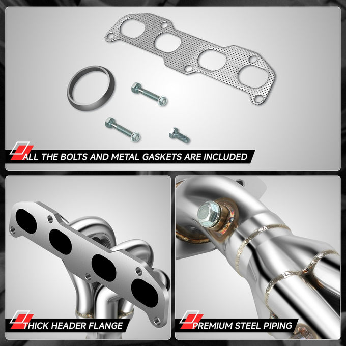 4-1 Racing Exhaust Manifold Header Extractor <br>02-06 Nissan Sentra 2.5L S/SE-R Spec-V
