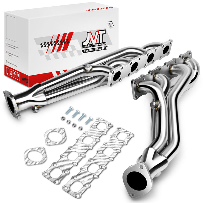 Long Tube Exhaust Headers Polished Finished <br> 04-15 Nissan Titan, Armada, 04-13 Infiniti QX56