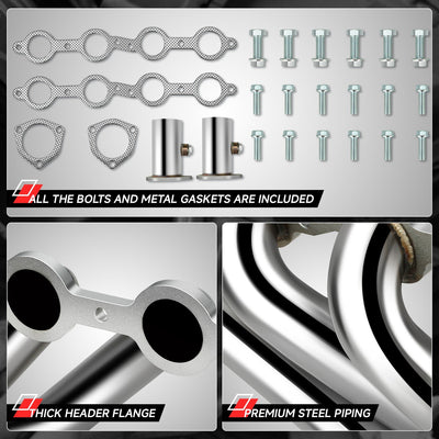 4-1 Stainless Steel Exhaust Header Manifold <br> 82-04 GMC Sonoma S15 Chevy S10 V8 Swap