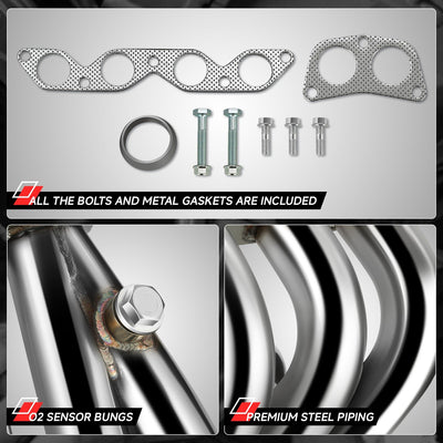 4-1 Tubular Exhaust Manifold Header Extractor <br> 93-97 Toyota Corolla 1.6L