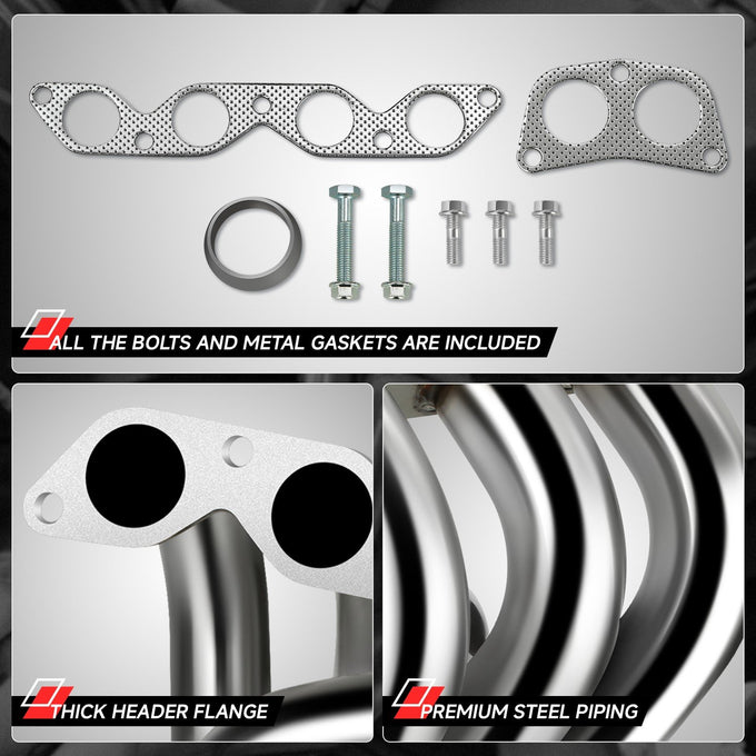 4-2-1 Stainless Steel Exhaust Header Manifold <br> 93-97 Toyota Corolla