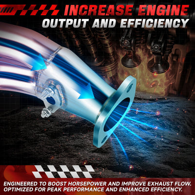 3-2-1 Full Length Exhaust Header Manifold <br>95-04 Toyota Tacoma, T-100