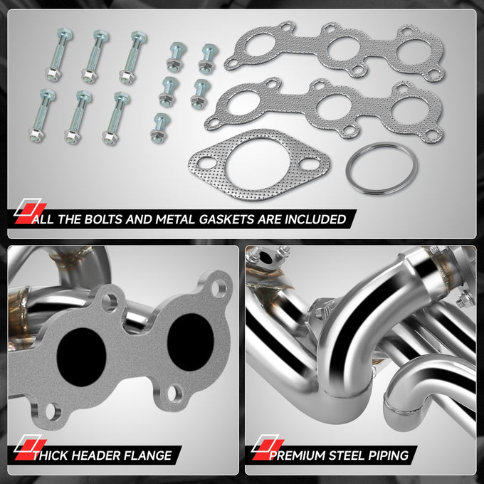 3-2-1 Full Length Exhaust Header Manifold <br>95-04 Toyota Tacoma, T-100