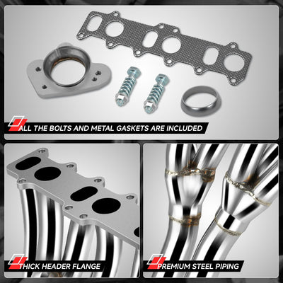6-3-2-1 Long Tube Exhaust Header <br>99-05 Volkswagen Jetta Golf GTI 2.8L VR6