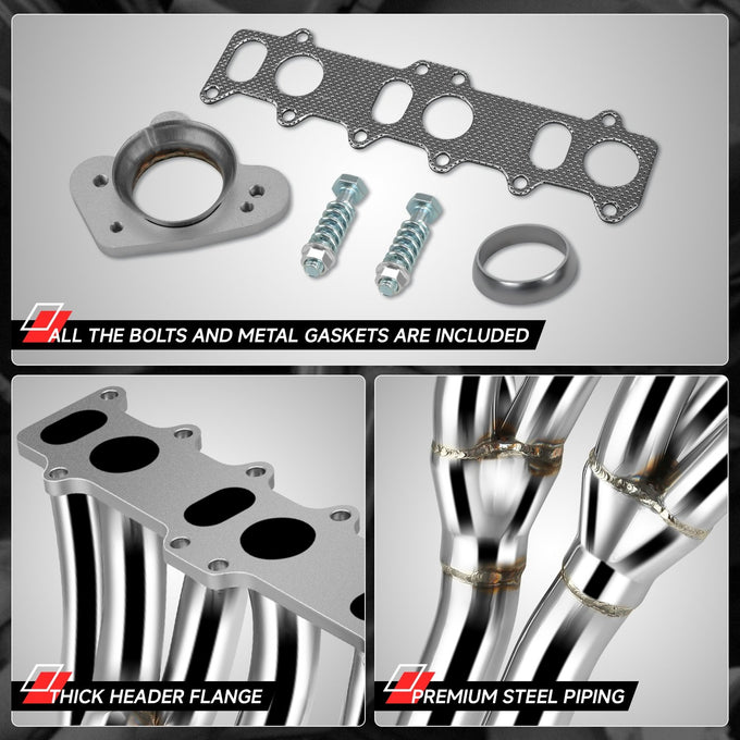 6-3-2-1 Long Tube Exhaust Header <br>99-05 Volkswagen Jetta Golf GTI 2.8L VR6
