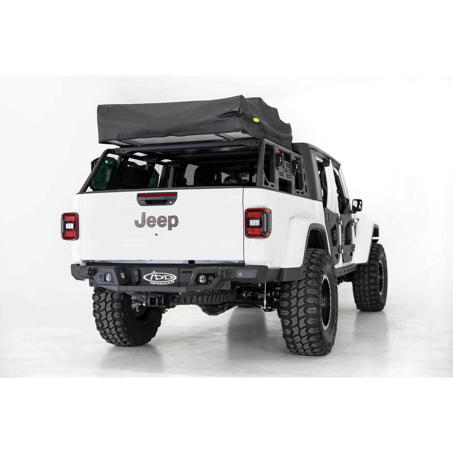 Hammer Black Overland Rack Bed Mount Bracket Kit<br> 20-23 Jeep Gladiator
