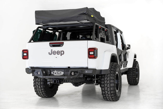 Hammer Black Overland Rack Bed Mount Bracket Kit<br> 20-23 Jeep Gladiator