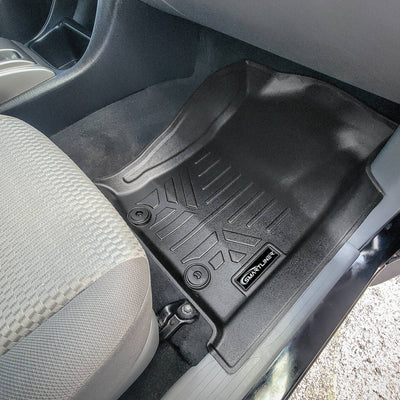 Floor Mats 2 Rows and Truck Bed Liner Set <br> 12-15 Toyota Tacoma Double Cab