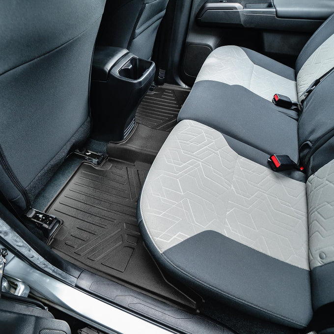 Floor Mats 2 Rows and Truck Bed Liner Set <br> 16-17 Toyota Tacoma Double Cab
