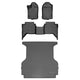 Floor Mats 2 Rows and Truck Bed Liner Set <br> 19-21 Ford Ranger Crew Cab